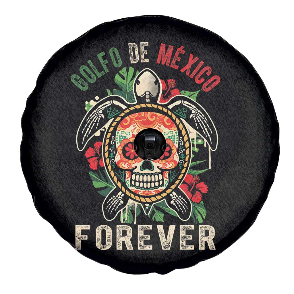 Golfo De Mexico Forever Spare Tire Cover Sea Turtle Mexican Sugar Skull