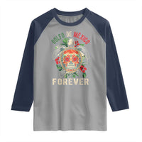 Golfo De Mexico Forever Raglan Shirt Sea Turtle Mexican Sugar Skull