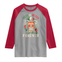 Golfo De Mexico Forever Raglan Shirt Sea Turtle Mexican Sugar Skull