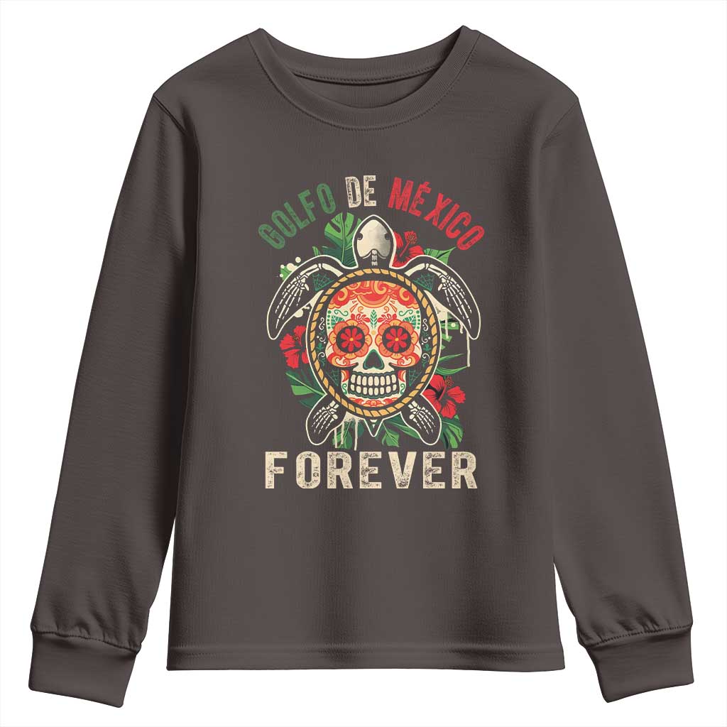 Golfo De Mexico Forever Youth Sweatshirt Sea Turtle Mexican Sugar Skull