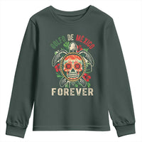 Golfo De Mexico Forever Youth Sweatshirt Sea Turtle Mexican Sugar Skull