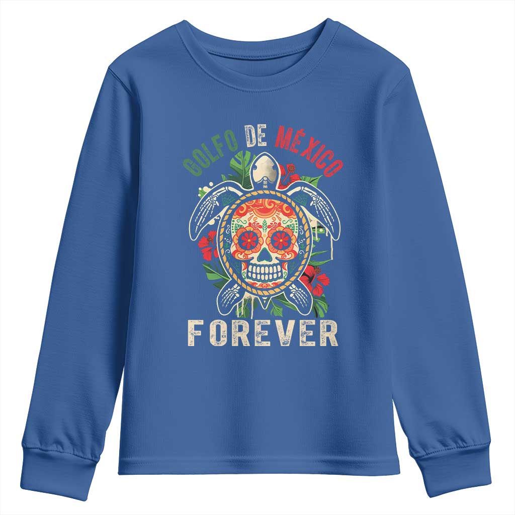 Golfo De Mexico Forever Youth Sweatshirt Sea Turtle Mexican Sugar Skull