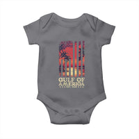Gulf Of America Est 2025 Baby Onesie Sunset American Flag Gulf Mexico