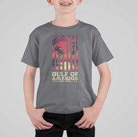 Gulf Of America Est 2025 T Shirt For Kid Sunset American Flag Gulf Mexico