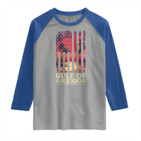Gulf Of America Est 2025 Raglan Shirt Sunset American Flag Gulf Mexico