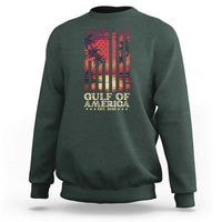 Gulf Of America Est 2025 Sweatshirt Sunset American Flag Gulf Mexico