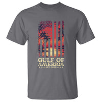 Gulf Of America Est 2025 T Shirt Sunset American Flag Gulf Mexico