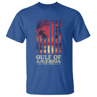 Gulf Of America Est 2025 T Shirt Sunset American Flag Gulf Mexico