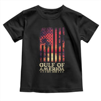 Gulf Of America Est 2025 Toddler T Shirt Sunset American Flag Gulf Mexico