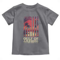 Gulf Of America Est 2025 Toddler T Shirt Sunset American Flag Gulf Mexico