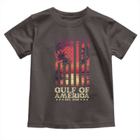 Gulf Of America Est 2025 Toddler T Shirt Sunset American Flag Gulf Mexico
