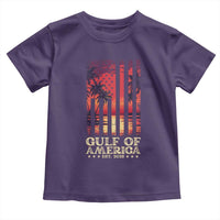 Gulf Of America Est 2025 Toddler T Shirt Sunset American Flag Gulf Mexico