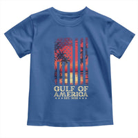 Gulf Of America Est 2025 Toddler T Shirt Sunset American Flag Gulf Mexico