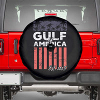 Gulf Of America Spare Tire Cover Est 2025 American Flag Gulf Mexico