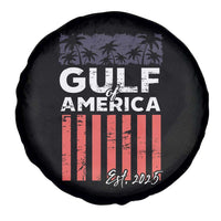 Gulf Of America Spare Tire Cover Est 2025 American Flag Gulf Mexico
