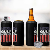 Gulf Of America 4 in 1 Can Cooler Tumbler Est 2025 American Flag Gulf Mexico