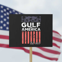Gulf Of USA Protest Sign Est 2025 American Flag Gulf Mexico - Wonder Print Shop
