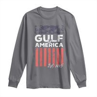 Gulf Of America Long Sleeve Shirt Est 2025 American Flag Gulf Mexico