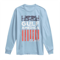 Gulf Of America Long Sleeve Shirt Est 2025 American Flag Gulf Mexico