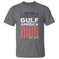 Gulf Of America T Shirt Est 2025 American Flag Gulf Mexico