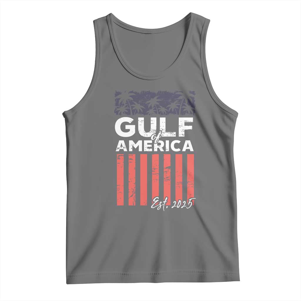Gulf Of America Tank Top Est 2025 American Flag Gulf Mexico