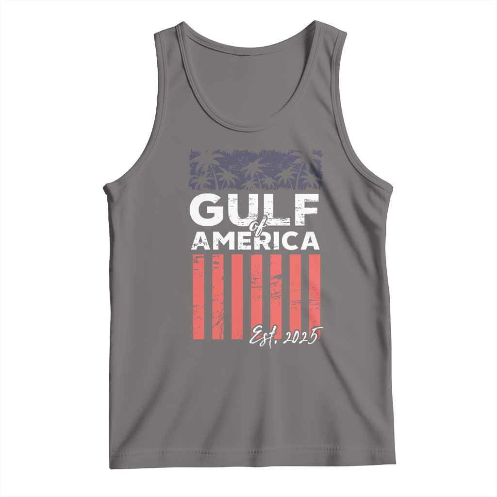 Gulf Of America Tank Top Est 2025 American Flag Gulf Mexico