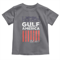 Gulf Of America Toddler T Shirt Est 2025 American Flag Gulf Mexico