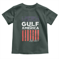 Gulf Of America Toddler T Shirt Est 2025 American Flag Gulf Mexico