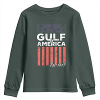 Gulf Of America Youth Sweatshirt Est 2025 American Flag Gulf Mexico