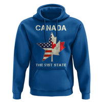 Canada The 51st State Hoodie Maple Canadian American Flag