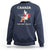 Canada The 51st State Sweatshirt Maple Canadian American Flag