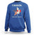 Canada The 51st State Sweatshirt Maple Canadian American Flag