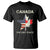 Canada The 51st State T Shirt Maple Canadian American Flag