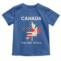 Canada The 51st State Toddler T Shirt Maple Canadian American Flag