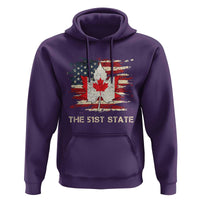 Canada The 51st State Hoodie Canadian Maple American Flag