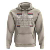 Patriotism Does Not Mean To Stand By The President Hoodie Theodore Roosevelt Teddy