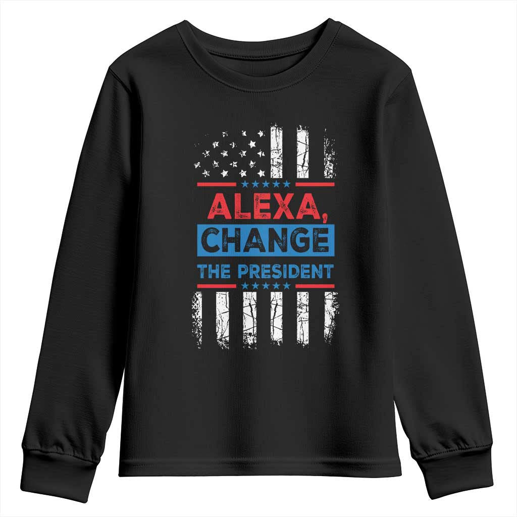 Funny Alexa Change The President Youth Sweatshirt