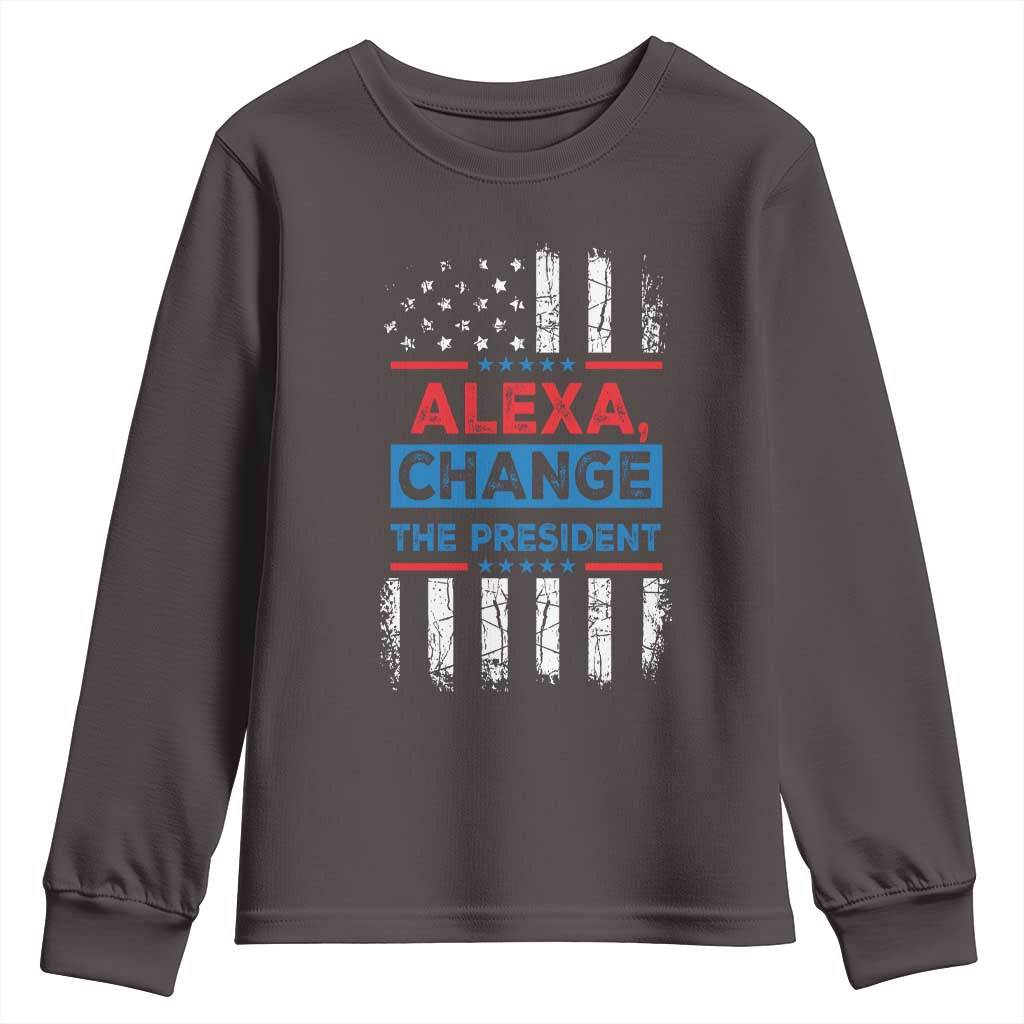 Funny Alexa Change The President Youth Sweatshirt