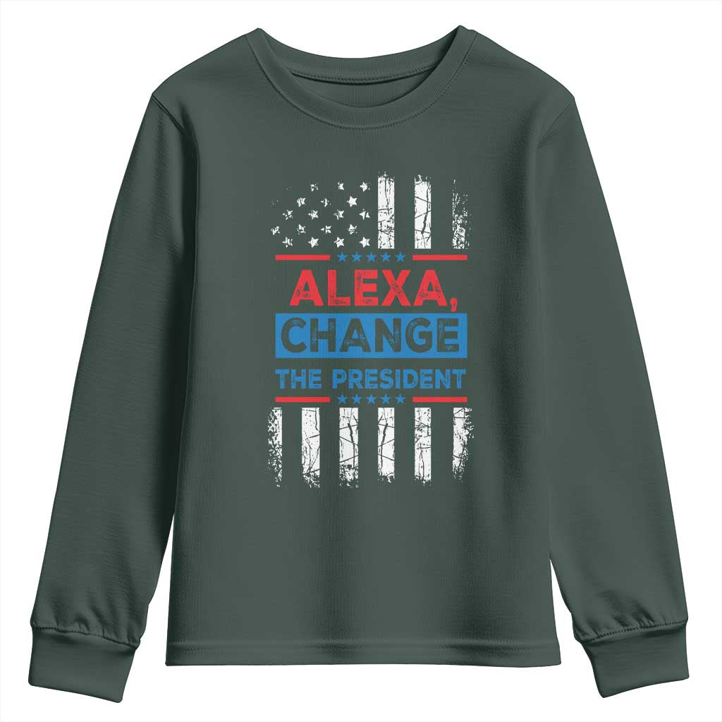 Funny Alexa Change The President Youth Sweatshirt