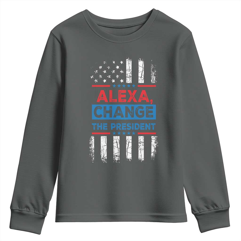 Funny Alexa Change The President Youth Sweatshirt