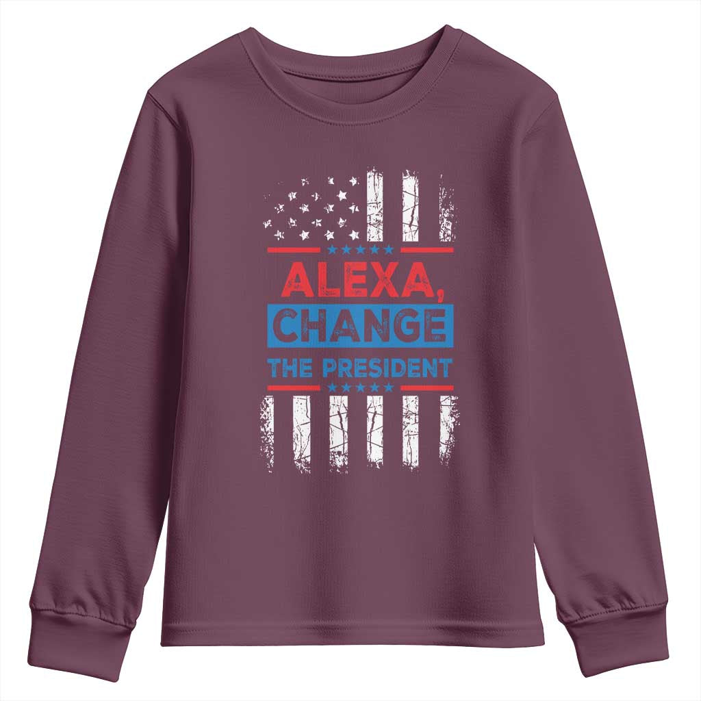 Funny Alexa Change The President Youth Sweatshirt
