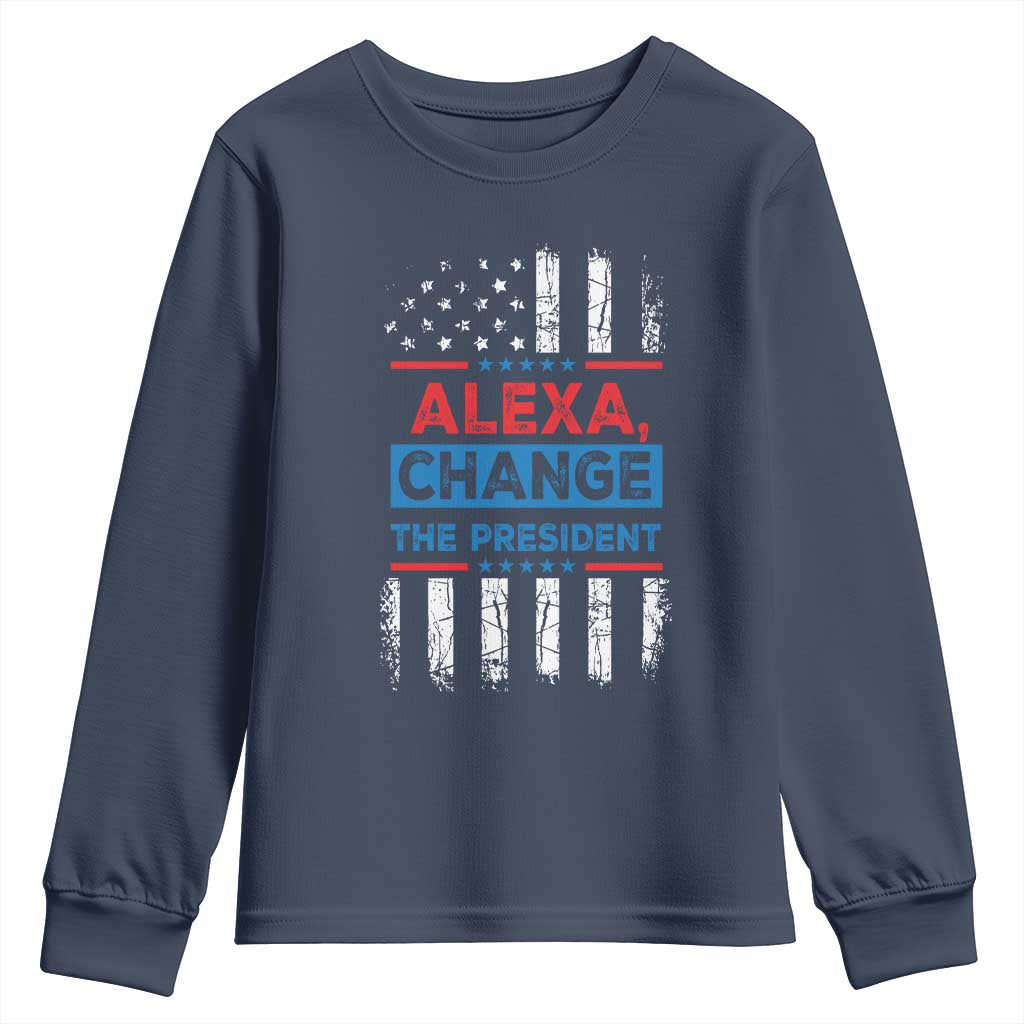 Funny Alexa Change The President Youth Sweatshirt