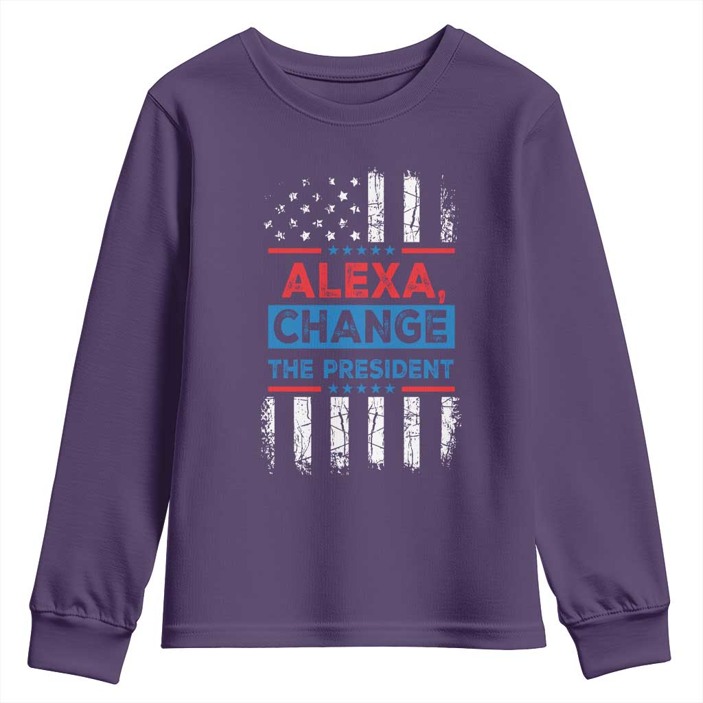 Funny Alexa Change The President Youth Sweatshirt