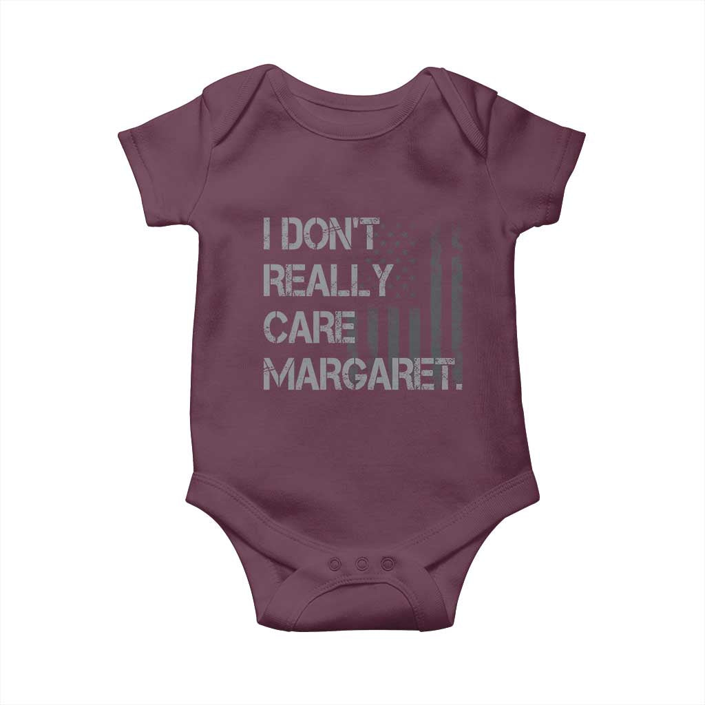 JD Vance Baby Onesie I Don't Really Care Margaret American Flag