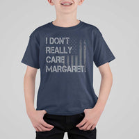 JD Vance T Shirt For Kid I Don't Really Care Margaret American Flag