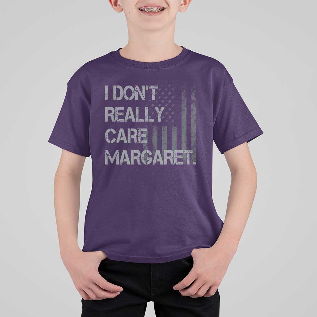JD Vance T Shirt For Kid I Don't Really Care Margaret American Flag