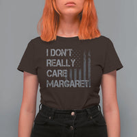 JD Vance T Shirt For Women I Don't Really Care Margaret American Flag