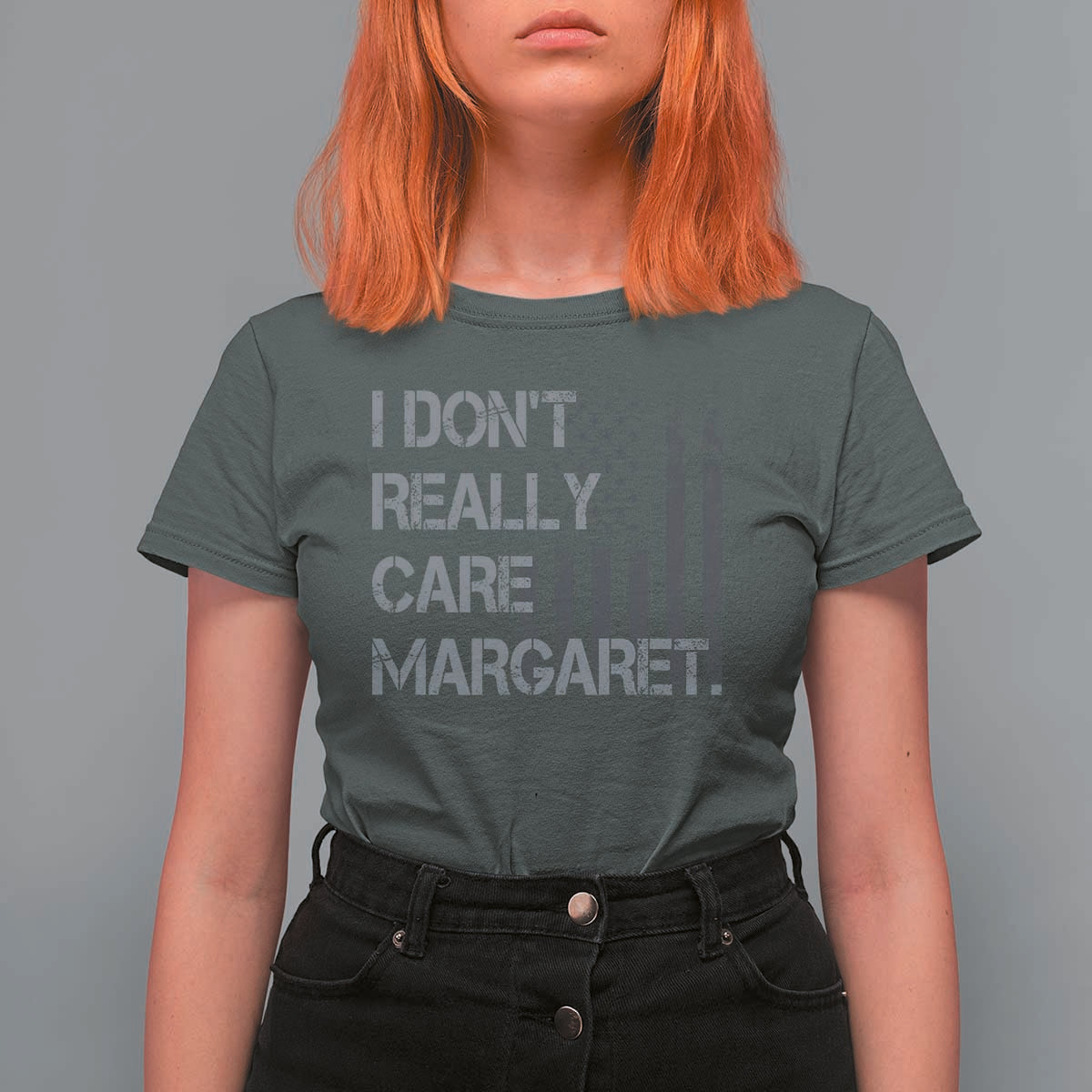 JD Vance T Shirt For Women I Don't Really Care Margaret American Flag