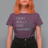 JD Vance T Shirt For Women I Don't Really Care Margaret American Flag