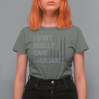 JD Vance T Shirt For Women I Don't Really Care Margaret American Flag